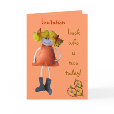 Doll Birthday Invitation card by Emazevedo