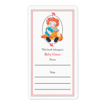 Doll Bookplate Personalized Shipping Label