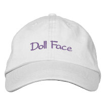 Doll Face Embroidered Baseball Caps