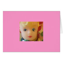 Doll Face Greeting Card