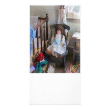 Doll in Nursery Photo Card Template