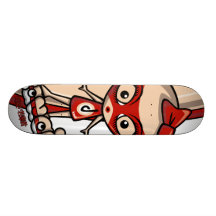 Doll Mascot Custom Skateboard