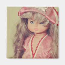 Doll portrait magnets