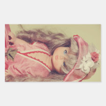 Doll portrait sticker