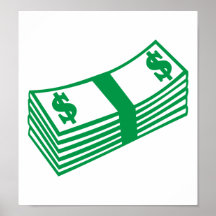 Dollar notes poster