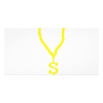 dollar pimp bling-bling icon customized photo card