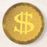 dollar sign coasters