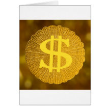 dollar sign greeting cards