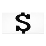 dollar sign icon photo cards