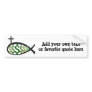 Dollar Sign Jesus Fish Bumper Stickers