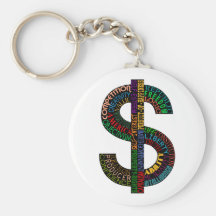 Dollar Sign Keychain
