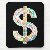 Dollar Sign mouse pad