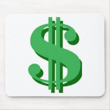 $ dollar-sign mousepads
