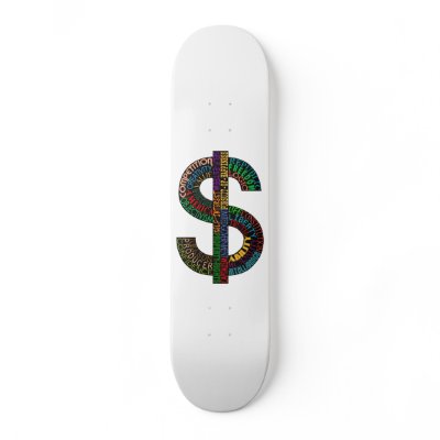 Dollar Sign Skateboard by Patriot_Resistance
