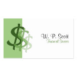 Dollar Signs Business Card