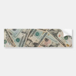 Dollars Background Bumper Stickers