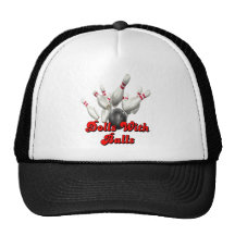 Dolls With Balls Bowling Trucker Hats