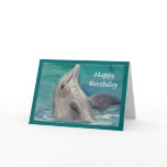 Dolphin aceo Birthday Card