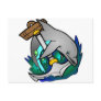 Dolphin Anchor Wave Post Card