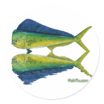 Dolphin,Dorado,MahiMahi with reflection