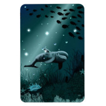 Dolphin Dream Vinyl Magnets
