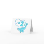 Dolphin Heart 2nd Birthday Card