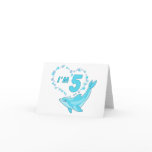 Dolphin Heart 5th Birthday Greeting Cards