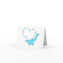 Dolphin Heart Cards
