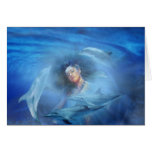 Dolphin Lady Card