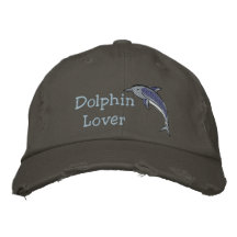 Dolphin Lover Ocean Sea Mammal Embroidered Hats