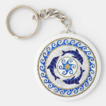 Dolphin - Mosaic Key Chain