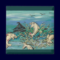 Dolphin Music Magnet magnets