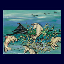 Dolphin Music postcards postcards