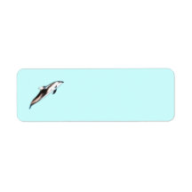 Dolphin Painting Return Address Label