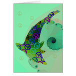 Dolphin Peace Friday Shell Blank Card