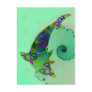 Dolphin Peace Friday Shell Postcard