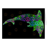 Dolphin Peace Monday Blank Card