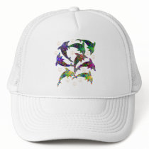 Dolphin Peace Pod Cap Mesh Hats