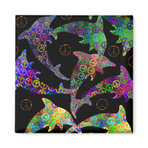 Dolphin Peace Pod Magnet