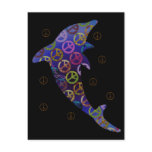 Dolphin Peace Thursday Postcard
