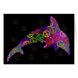 Dolphin Peace Wednesday Blank Card