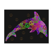 Dolphin Peace Wednesday Postcard
