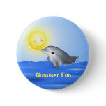 Dolphin Playing with Sun Pins