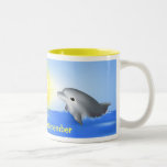 Dolphin Playing with Sun Coffee Mug