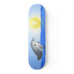 Dolphin Playing with Sun skateboards