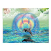 Dolphin Rising Postcard