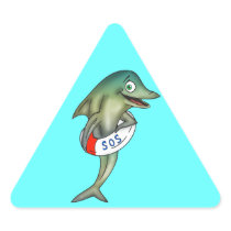Dolphin SOS Stickers