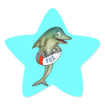 Dolphin SOS Sticker