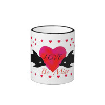 Dolphin Valentine Mug
