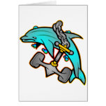 Dolphin w/ Anchor Card